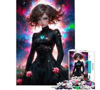 Puzzle de 1000 pièces pour Adolescents Une Rose et Un mystère Puzzle pour Adultes décoration Murale mais Aussi activités Amusantes et Humoristiques à Faire à la Maison (Taille 38x26cm)