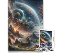 Puzzle de 1000 pièces pour Adolescents : Une scène surréaliste, Un Jeu Stimulant, Une décoration Murale, Un Cadeau d'anniversaire Dimensions : 38x52 cm