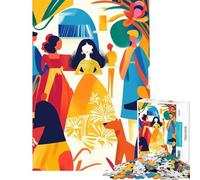 Puzzle de 1000 pièces pour Adolescents Une Vision fauviste saisissante des Ménines Jeu intellectuel et Manuel Anti-Stress pour Les Amateurs de Jeux (38x52cm)