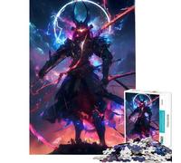 Puzzle de 1000 pièces pour Adolescents Univers des samouraïs Japonais Difficile et Stimulant décoration intérieure Jeux relaxants pour Les 14 Ans et Plus 38x52cm