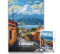 Puzzle de 1000 pièces pour Adolescents, Ushuaia, Argentine Idéal pour des soirées Jeux et Divertissement en Famille Analyse et logique Idée Cadeau Dimensions:38x52cm