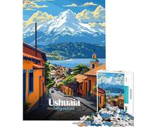 Puzzle de 1000 pièces pour Adolescents Ushuaia Argentine Jeux relaxants Jouets addictifs pour cultiver la Patience œuvre d'art à Offrir décoration Murale (Taille 38x52cm)