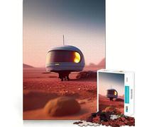 Puzzle de 1000 pièces pour Adolescents Vaisseau Spatial Mars Découpe précise Jeu de Concentration Amusant Détente Cadeau d'anniversaire Amusant (50x75cm)