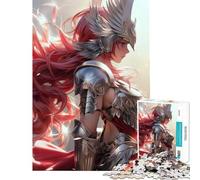 Puzzle de 1000 pièces pour Adolescents Valkyrie Ange guerrière défi éducatif Jeu d'analyse et de logique décoration Murale pour Les 14 Ans et Plus (38x26cm)