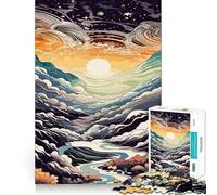 Puzzle de 1000 pièces pour Adolescents Vallée Céleste,Jeu d'art sans Couture,Concentration mentale,Temps de détente,Cadeau de Noël (50x75cm)