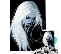 Puzzle de 1000 pièces pour Adolescents Vampire aux Cheveux de Lune Activités Amusantes à la Maison Défi Difficile Jeu Pratique Convient aux Personnes de 14 Ans et Plus (38x26cm)