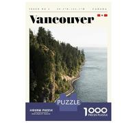Puzzle De 1000 Pièces pour Adolescents Vancouver British Columbia Travel Art Jeu De Réflexion Amusant Et Humoristique, Cadeau Unique pour Un Anniversaire Ou Noël 38x26cm/1000pcs
