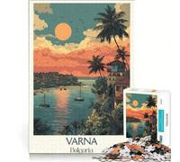 Puzzle de 1000 pièces pour Adolescents, Varna, Capitale Maritime, décoration Murale, pour Noël ou Un Anniversaire 38x26cm