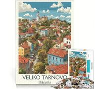 Puzzle de 1000 pièces pour Adolescents Veliko Tarnovo, Capitale médiévale, décoration Murale, pour Noël ou Un Anniversaire 38x52cm