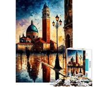 Puzzle de 1000 pièces pour Adolescents Venise en Couleurs Jeu éducatif et Stimulant Cadeau Amusant et Difficile (Dimensions 38x26cm)
