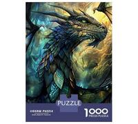 Puzzle De 1000 Pièces pour Adolescents Verdant Guardian Dragon Casse-tête pour Adolescents - Jeu Difficile Et Stimulant - Cadeau 52x38cm/1000pcs