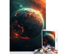 Puzzle de 1000 pièces pour Adolescents Vestiges de planètes spatiales Jeu éducatif Cadeau de Père Noël Secret Casse-tête pour stimuler Le Cerveau Dimensions 38x52cm