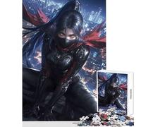 Puzzle de 1000 pièces pour Adolescents Veuve de Nuit Jeu éducatif et Familial idéal pour Un Anniversaire Comprend Une Affiche et Une fiche de Questions-réponses Assorties Dimensions 38x52 cm