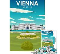 Puzzle de 1000 pièces pour Adolescents Vienne Autriche Art du Voyage Jeu éducatif et ludique pour Un Anniversaire (Dimensions 38x52cm)