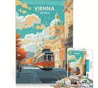 Puzzle de 1000 pièces pour Adolescents, Vienne, Autriche, décoration Murale, pour Noël ou Un Anniversaire 50x75cm