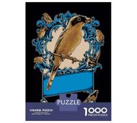 Puzzle De 1000 Pièces pour Adolescents Vintage Bird Frame Art Print Puzzle pour Adultes Jouet Décoration Murale Cadeaux pour Femmes Interaction Parent-Enfant 52x38cm/1000pcs