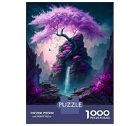 Puzzle De 1000 Pièces pour Adolescents Violet Magical Tree Puzzles pour Adultes - Jeu De Réflexion Difficile Et Stimulant À Compléter 70x50cm/1000pcs