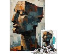 Puzzle de 1000 pièces pour Adolescents Visage Abstrait et coloré Stimule Le Cerveau Jeu éducatif et Amusant pour Toute la Famille (14+) Format 38x26cm