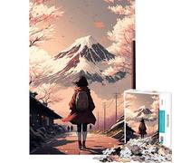 Puzzle de 1000 pièces pour Adolescents Vision du Mont Fuji défi intellectuel Jeu Familial addictif Anti-Stress Cadeau Amusant (Taille 50x75cm)