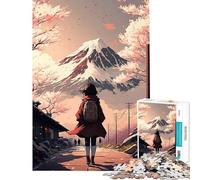Puzzle de 1000 pièces pour Adolescents Vision du Mont Fuji Jeu éducatif et ludique pour Toute la Famille Idée Cadeau (Dimensions 38x26cm)