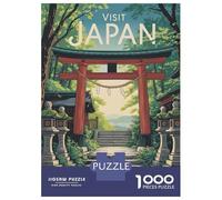 Puzzle De 1000 Pièces pour Adolescents Visit Japan Travel Casse-tête pour Adolescents - Jeu Difficile Et Stimulant - Cadeau 70x50cm/1000pcs