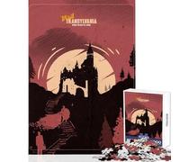 Puzzle de 1000 pièces pour Adolescents Visite de la Transylvanie Jeu Impossible Améliore la mémoire Décoration intérieure Jouet Cadeau d'anniversaire Cadeau de Voyage (38x26cm)