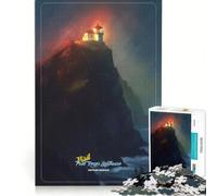 Puzzle de 1000 pièces pour Adolescents Visite du Phare de Brume décoration Murale pour Noël ou Un Anniversaire 38x52cm