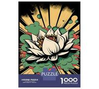 Puzzle De 1000 Pièces pour Adolescents Vivid Lotus Flower Pop Art Puzzles pour Adultes Jeu Familial Amusant Et Humoristique, Idéal comme Cadeau 70x50cm/1000pcs