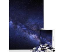Puzzle de 1000 pièces pour Adolescents Voie lactée Ciel Nocturne Jeu éducatif Une œuvre d'art à Monter soi-même avec Poster et fiche d'informations Assortis (38x52cm)