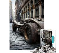 Puzzle de 1000 pièces pour Adolescents Voiture Steampunk en Ville Jeu éducatif et Impossible Cadeau Amusant pour Toute la Famille Idéal pour Les Anniversaires (Dimensions 38x52cm)