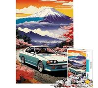 Puzzle de 1000 pièces pour Adolescents Voitures Classiques en Japonais idéal pour Un Anniversaire Noël ou Un séjour à la Maison Jeu éducatif pour Passer Le Temps Convient aux 14 Ans et Plus (38x52cm)