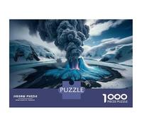Puzzle De 1000 Pièces pour Adolescents Volcano Eruption in Antarctica Puzzle Anti-Stress, Amusant Et Original, Cadeau Unique pour Un Anniversaire Ou Noël 52x38cm/1000pcs