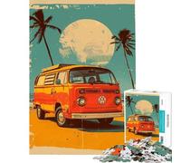 Puzzle de 1000 pièces pour Adolescents Volkswagen Pop Art Jeu de réflexion et d'apprentissage Jouet éducatif pour la décoration intérieure (Dimensions 38x26cm)