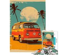 Puzzle de 1000 pièces pour Adolescents Volkswagen Pop Art Jeu de réflexion Jouet éducatif pour la décoration intérieure (Taille 38x52cm)