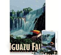 Puzzle de 1000 pièces pour Adolescents Voyage à Iguazu Défi Intelligent Loisirs paisibles Fine Lock Cadeau de Vacances (38x26cm)