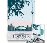 Puzzle de 1000 pièces pour Adolescents Voyage à Toronto, Jeu d'adresse, Stimulation intellectuelle, Divertissement, Loisirs, décoration de Noël (38x52cm)