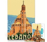 Puzzle de 1000 pièces pour Adolescents, Voyage au Liban, Art aux découpes nettes, Jeu cognitif, Cadeau pour des Moments de détente, décoration de Noël (50x75cm)