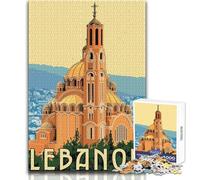 Puzzle de 1000 pièces pour Adolescents - Voyage au Liban - Jeu éducatif Familial - Analyse et logique - Idée Cadeau - Dimensions:50x75cm