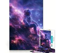 Puzzle de 1000 pièces pour Adolescents Voyage céleste Illustrations épurées Jeu de logique Loisirs Cadeau d'anniversaire Artistique (38x52cm)