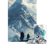 Puzzle de 1000 pièces pour Adolescents Voyage vers Le Sommet Un défi Difficile à relever Jouet à Monter soi-même à partir de 14 Ans (50x75cm)