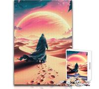 Puzzle de 1000 pièces pour Adolescents - Voyageur du désert - Apaisant et Relaxant - Jeu de précision - Dimensions:38x26cm