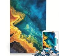 Puzzle de 1000 pièces pour Adolescents, Vue aérienne des Sources thermales, Jeu éducatif, Difficile, Cadeau d'anniversaire, Cadeau de Voyage, 38x26cm