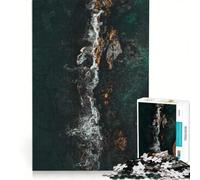 Puzzle de 1000 pièces pour Adolescents, Vue aérienne d'une côte rocheuse, Jeux de détente, Analyse et logique, Cadeau d'anniversaire, Cadeau de Voyage, 50x75cm