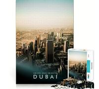 Puzzle de 1000 pièces pour Adolescents,Vue imprenable sur Dubaï,Jeu de Concentration, pour Jouer inactif,décoration Murale de Noël (38x52cm)