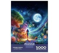 Puzzle De 1000 Pièces pour Adolescents Walk to The Moon Puzzles pour Adolescents - Jeu Manuel - Une Œuvre d'art - Cadeaux Uniques pour Un Anniversaire Ou Noël 70x50cm/1000pcs