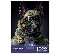 Puzzle De 1000 Pièces pour Adolescents War Dog Puzzle pour Adolescents Analyse Et Logique Difficile Et Stimulant, Idéal comme Cadeau 70x50cm/1000pcs