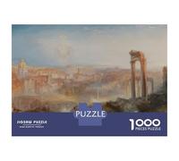 Puzzle De 1000 Pièces pour Adolescents William Turner Modern Rome Puzzles pour Adultes Anti-Stress Défi Éducatif Jeu De Défi Unique 52x38cm/1000pcs
