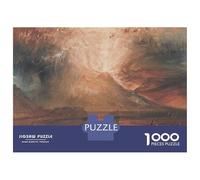 Puzzle De 1000 Pièces pour Adolescents William Turner Vesuvius Puzzle pour Adultes Jeu Manuel Défi Difficile Est Idéal comme Cadeau 70x50cm/1000pcs