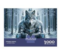 Puzzle De 1000 Pièces pour Adolescents Winter Wolf Armor Statue Puzzle pour Adolescents Analyse Et Logique Difficile Et Stimulant, Idéal comme Cadeau 70x50cm/1000pcs