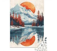 Puzzle De 1000 Pièces Pour Adolescents Winter Wonderland Scene-3 Puzzles Pour Adultes Vacances À La Maison Pour Se Divertir Interaction Parent-enfant Soirée Jeux Et Divertissement En Famille 52x38cm/1